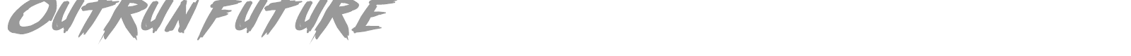 Outrun future font preview